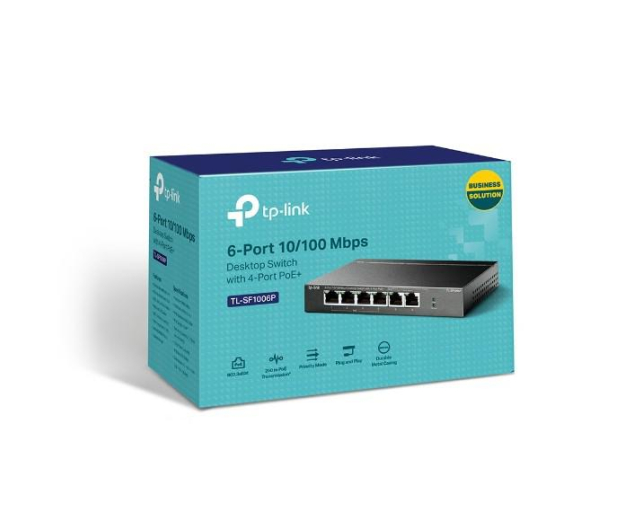 TP-Link 6p TL-SF1006P (6x10/100Mbit, 2xPoE+) - 1201250 - zdjęcie 3